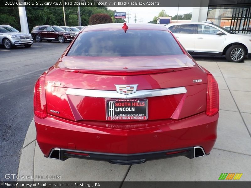 Red Obsession Tintcoat / Jet Black/Jet Black Accents 2018 Cadillac CTS Luxury AWD