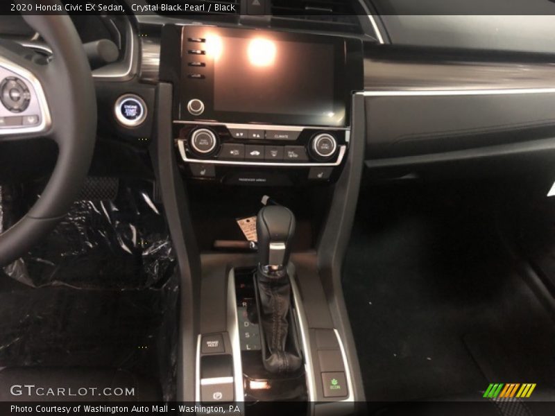 Crystal Black Pearl / Black 2020 Honda Civic EX Sedan