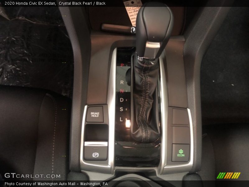 Crystal Black Pearl / Black 2020 Honda Civic EX Sedan