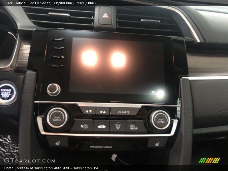Crystal Black Pearl / Black 2020 Honda Civic EX Sedan