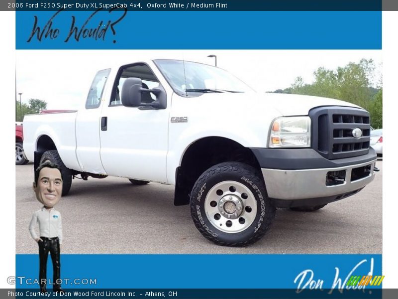 Oxford White / Medium Flint 2006 Ford F250 Super Duty XL SuperCab 4x4