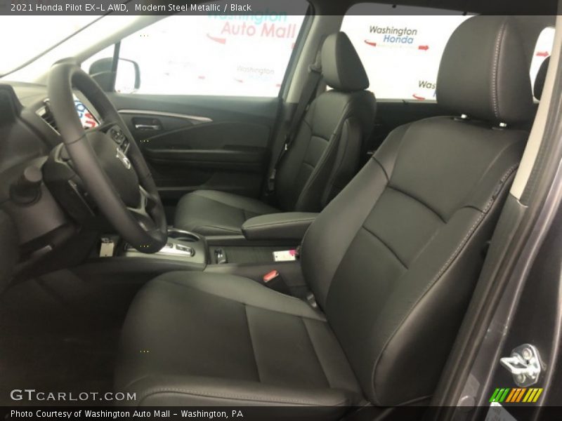 Modern Steel Metallic / Black 2021 Honda Pilot EX-L AWD