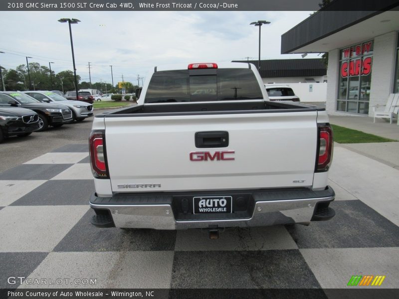 White Frost Tricoat / Cocoa/­Dune 2018 GMC Sierra 1500 SLT Crew Cab 4WD