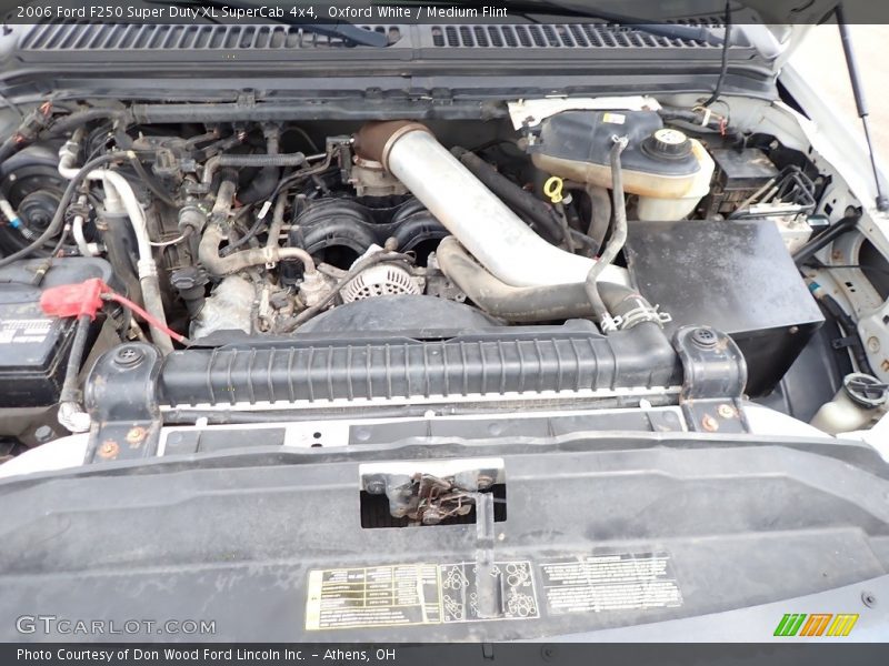 Oxford White / Medium Flint 2006 Ford F250 Super Duty XL SuperCab 4x4