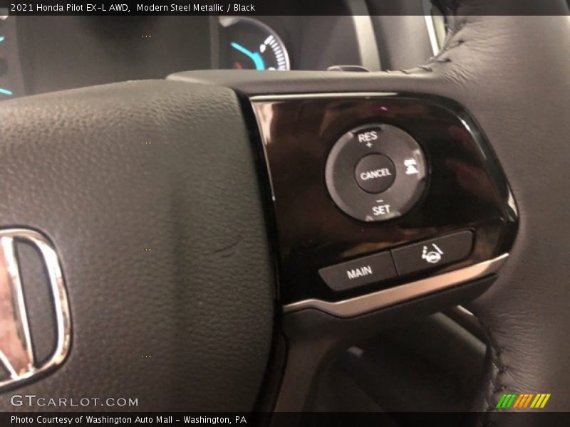 Modern Steel Metallic / Black 2021 Honda Pilot EX-L AWD