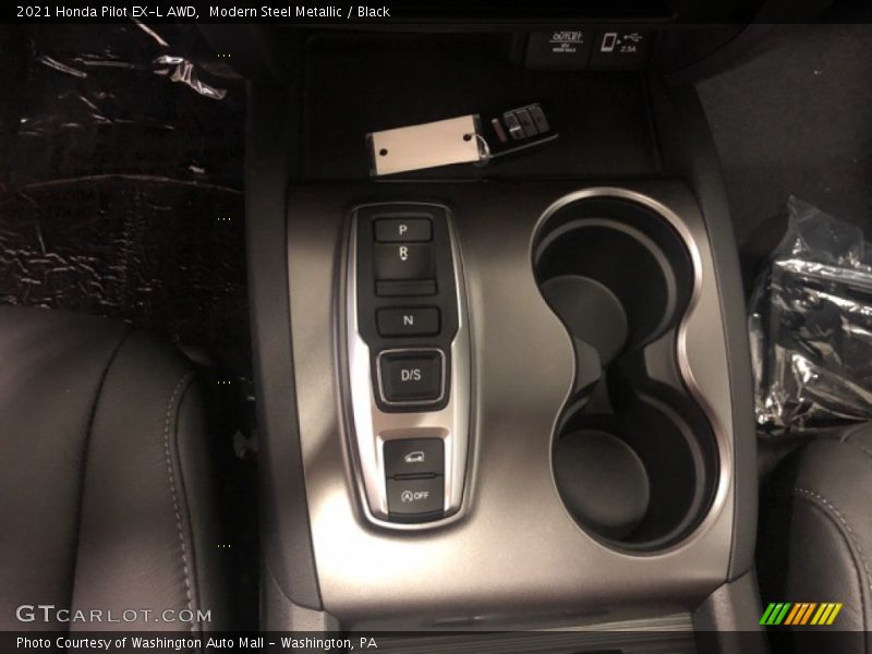 Modern Steel Metallic / Black 2021 Honda Pilot EX-L AWD