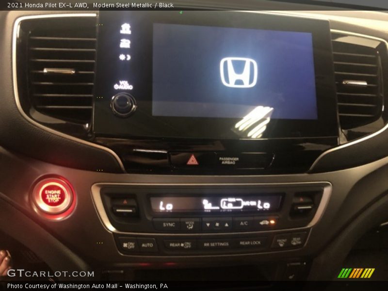 Modern Steel Metallic / Black 2021 Honda Pilot EX-L AWD