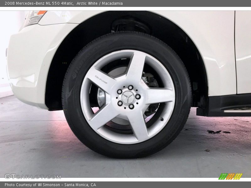 Arctic White / Macadamia 2008 Mercedes-Benz ML 550 4Matic