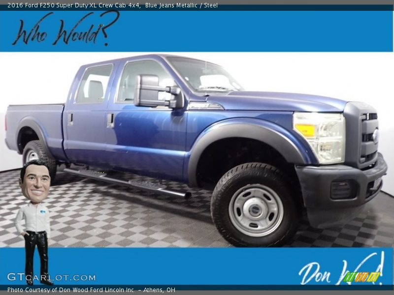 Blue Jeans Metallic / Steel 2016 Ford F250 Super Duty XL Crew Cab 4x4