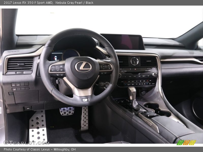 Nebula Gray Pearl / Black 2017 Lexus RX 350 F Sport AWD