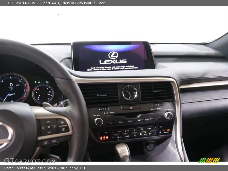 Nebula Gray Pearl / Black 2017 Lexus RX 350 F Sport AWD