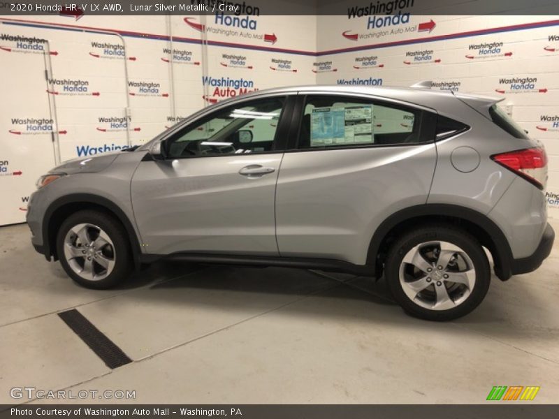 Lunar Silver Metallic / Gray 2020 Honda HR-V LX AWD