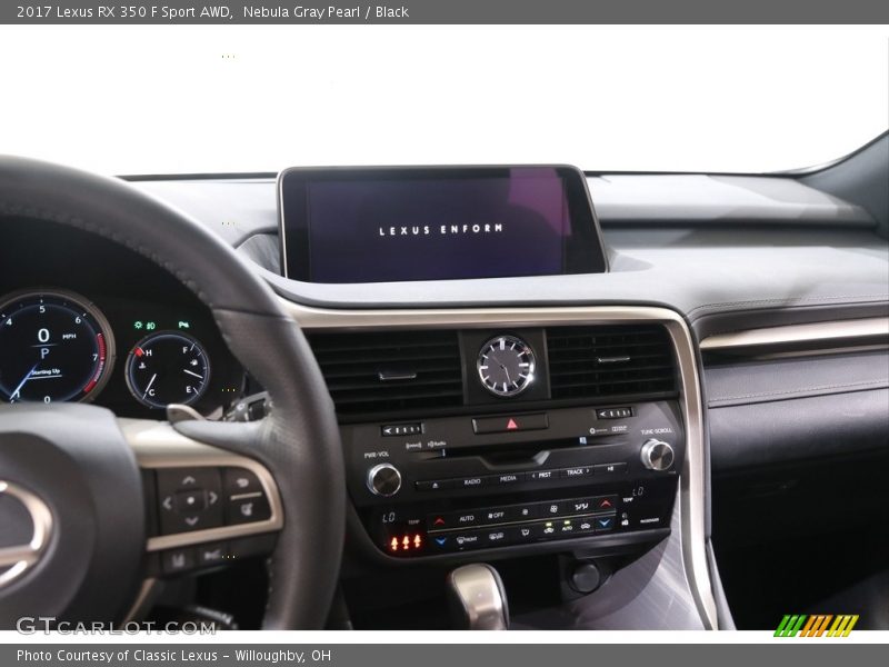 Nebula Gray Pearl / Black 2017 Lexus RX 350 F Sport AWD