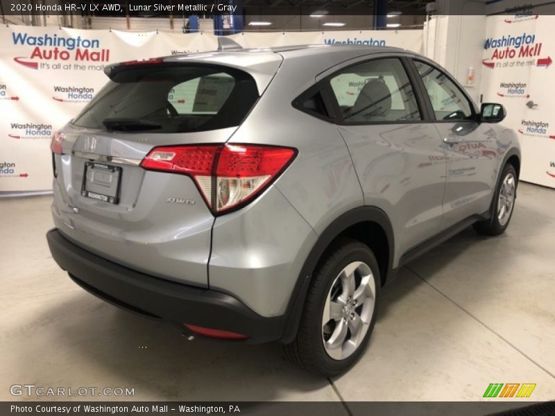 Lunar Silver Metallic / Gray 2020 Honda HR-V LX AWD