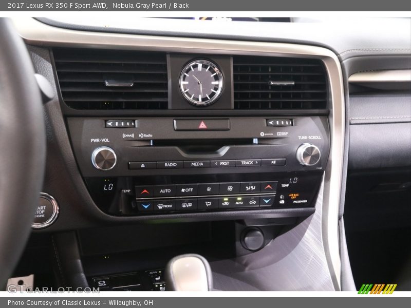 Nebula Gray Pearl / Black 2017 Lexus RX 350 F Sport AWD
