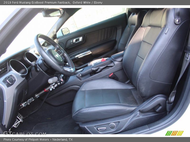 Oxford White / Ebony 2019 Ford Mustang EcoBoost Premium Fastback
