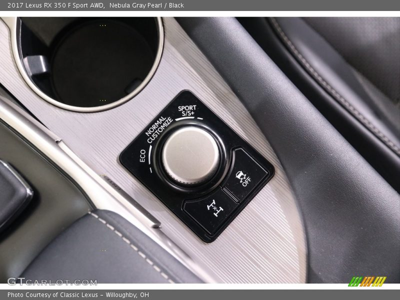 Nebula Gray Pearl / Black 2017 Lexus RX 350 F Sport AWD
