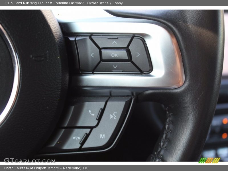Oxford White / Ebony 2019 Ford Mustang EcoBoost Premium Fastback