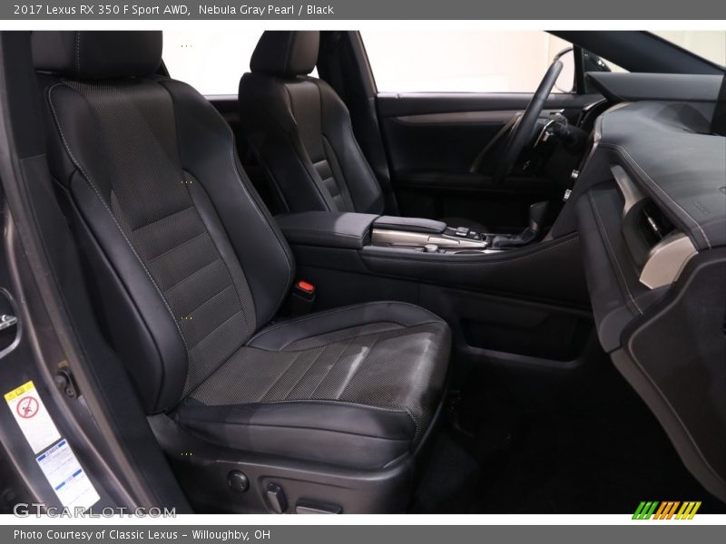 Nebula Gray Pearl / Black 2017 Lexus RX 350 F Sport AWD