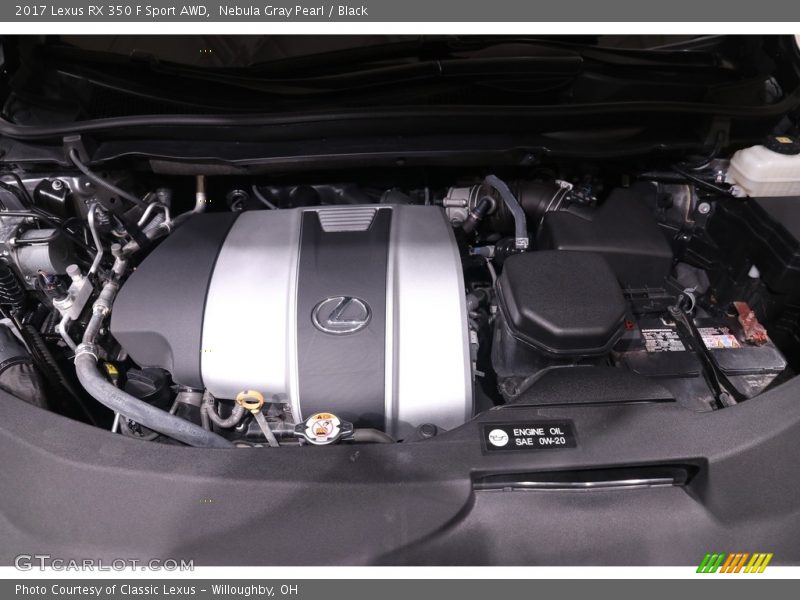 Nebula Gray Pearl / Black 2017 Lexus RX 350 F Sport AWD