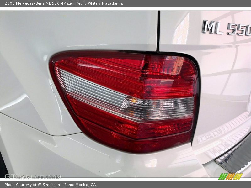 Arctic White / Macadamia 2008 Mercedes-Benz ML 550 4Matic