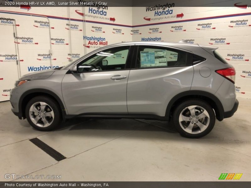 Lunar Silver Metallic / Gray 2020 Honda HR-V LX AWD