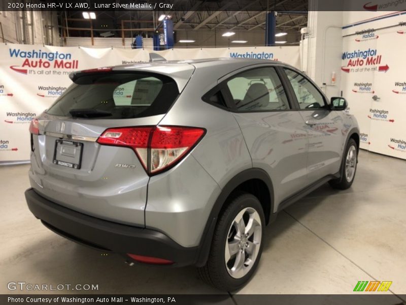 Lunar Silver Metallic / Gray 2020 Honda HR-V LX AWD