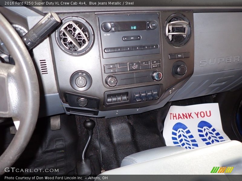 Blue Jeans Metallic / Steel 2016 Ford F250 Super Duty XL Crew Cab 4x4