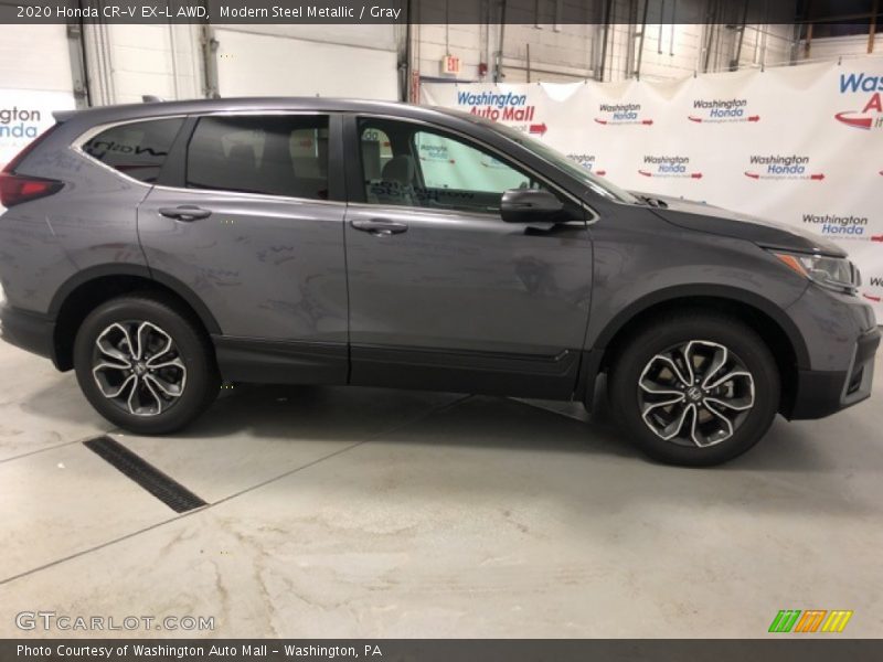 Modern Steel Metallic / Gray 2020 Honda CR-V EX-L AWD