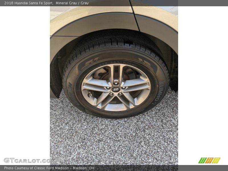 Mineral Gray / Gray 2018 Hyundai Santa Fe Sport