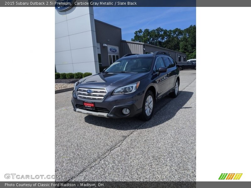 Carbide Gray Metallic / Slate Black 2015 Subaru Outback 2.5i Premium