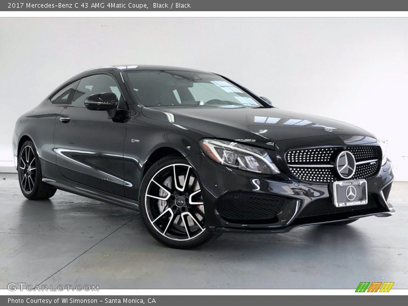 Black / Black 2017 Mercedes-Benz C 43 AMG 4Matic Coupe