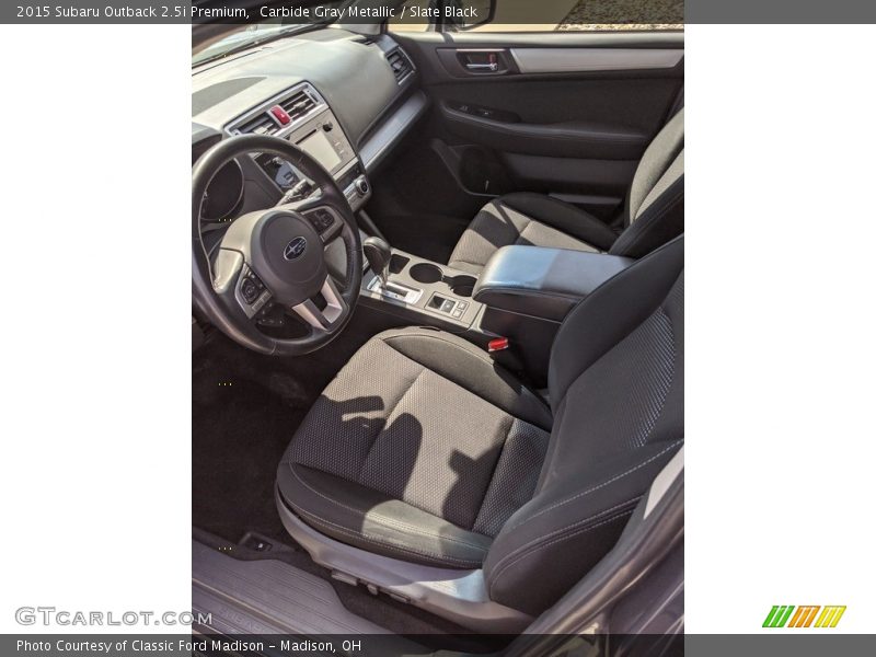 Carbide Gray Metallic / Slate Black 2015 Subaru Outback 2.5i Premium