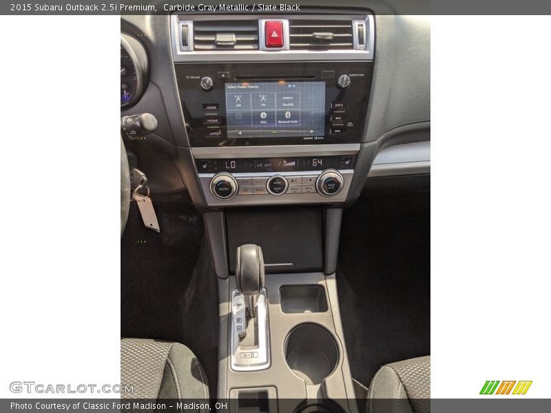 Carbide Gray Metallic / Slate Black 2015 Subaru Outback 2.5i Premium
