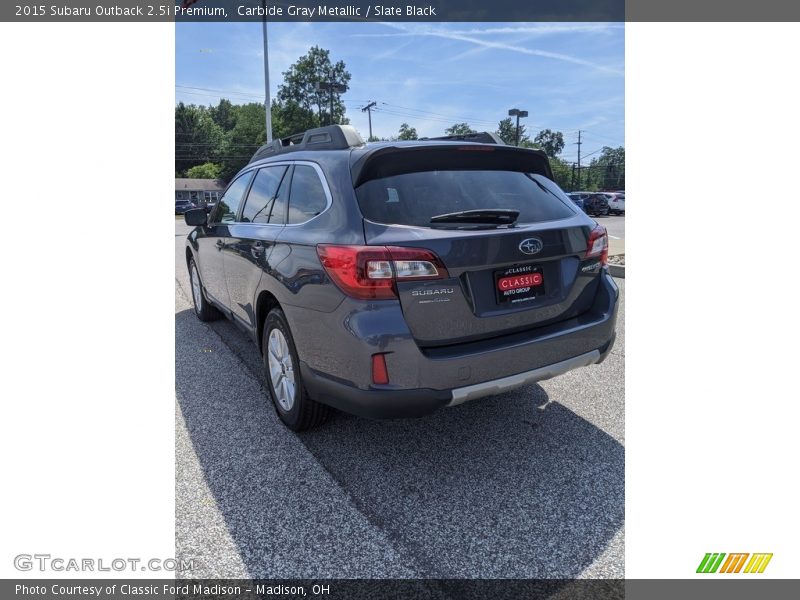 Carbide Gray Metallic / Slate Black 2015 Subaru Outback 2.5i Premium