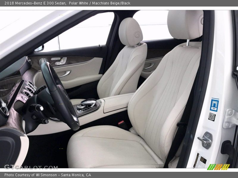 Polar White / Macchiato Beige/Black 2018 Mercedes-Benz E 300 Sedan