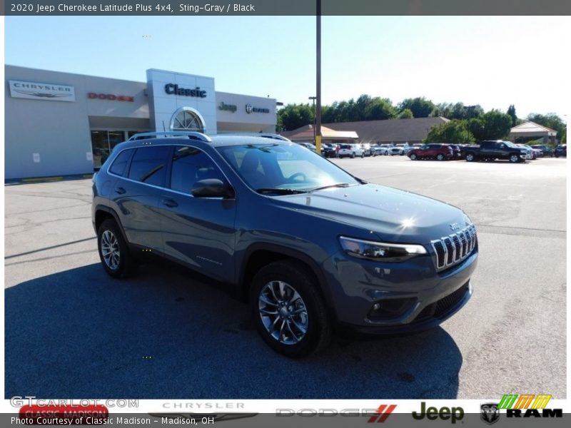 Sting-Gray / Black 2020 Jeep Cherokee Latitude Plus 4x4