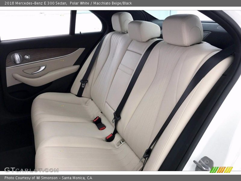 Polar White / Macchiato Beige/Black 2018 Mercedes-Benz E 300 Sedan