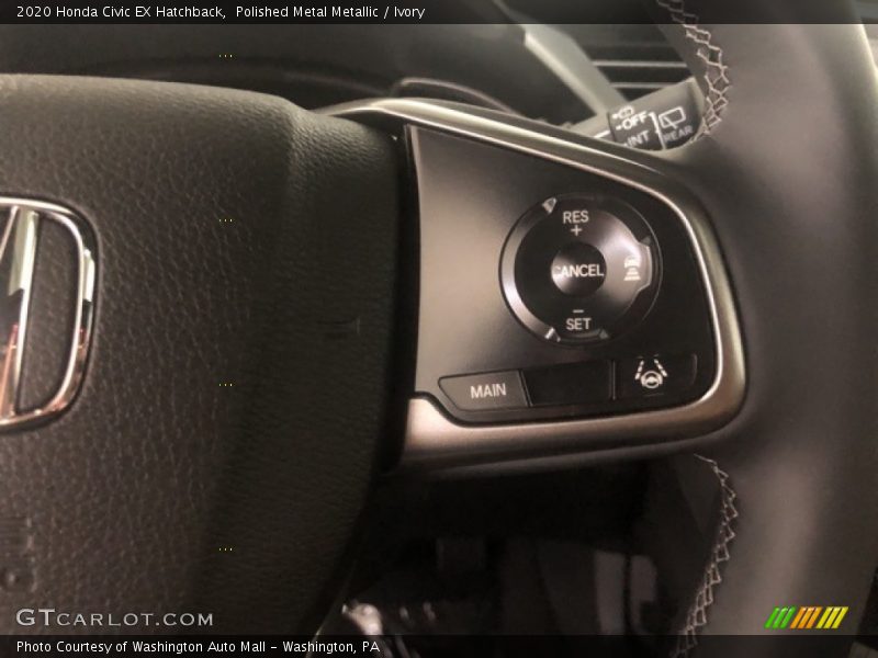 Polished Metal Metallic / Ivory 2020 Honda Civic EX Hatchback