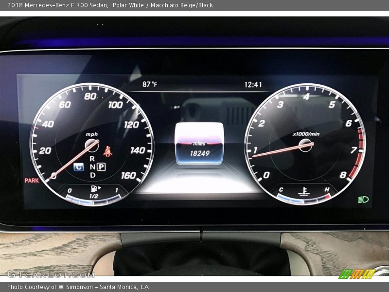 Polar White / Macchiato Beige/Black 2018 Mercedes-Benz E 300 Sedan