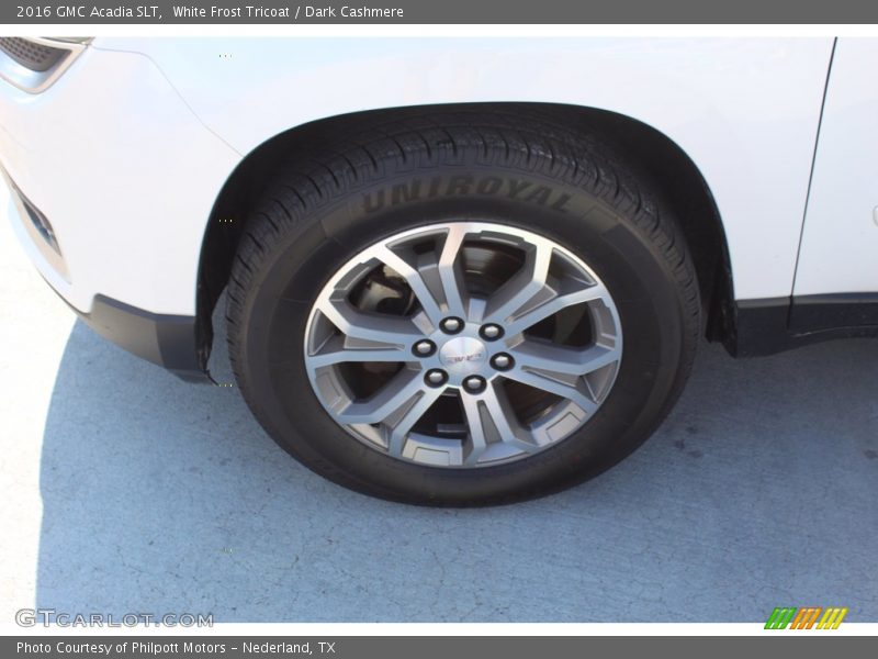 White Frost Tricoat / Dark Cashmere 2016 GMC Acadia SLT