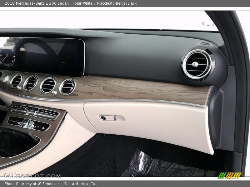 Polar White / Macchiato Beige/Black 2018 Mercedes-Benz E 300 Sedan