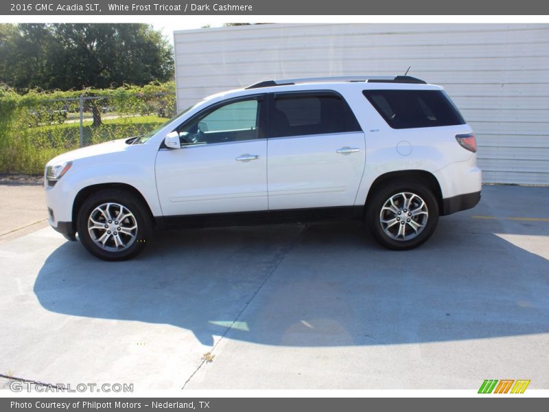 White Frost Tricoat / Dark Cashmere 2016 GMC Acadia SLT