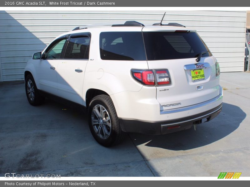 White Frost Tricoat / Dark Cashmere 2016 GMC Acadia SLT