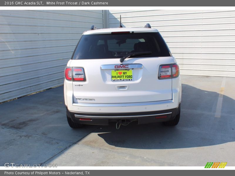 White Frost Tricoat / Dark Cashmere 2016 GMC Acadia SLT