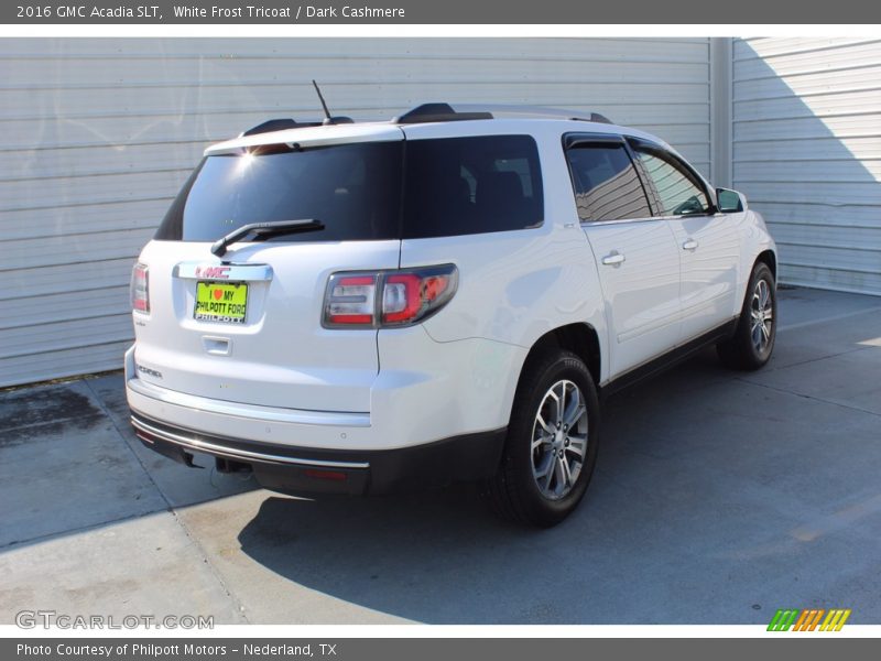 White Frost Tricoat / Dark Cashmere 2016 GMC Acadia SLT