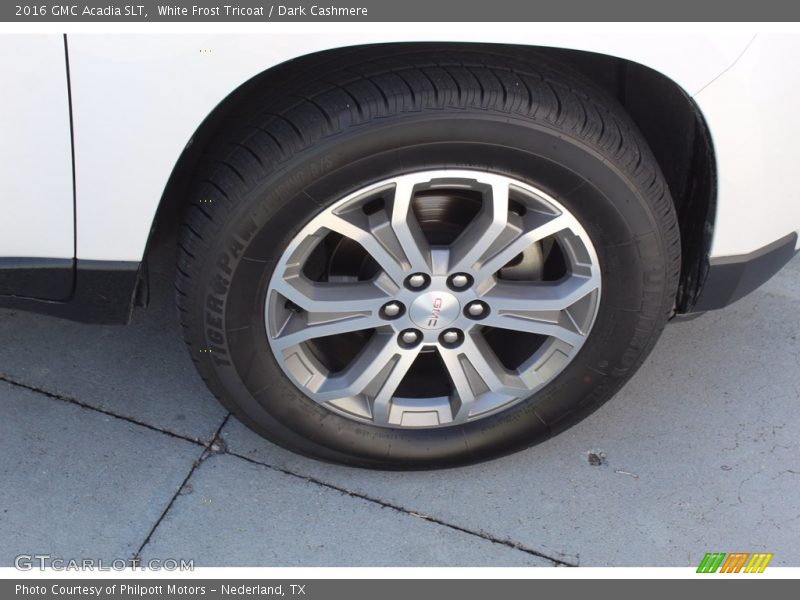 White Frost Tricoat / Dark Cashmere 2016 GMC Acadia SLT