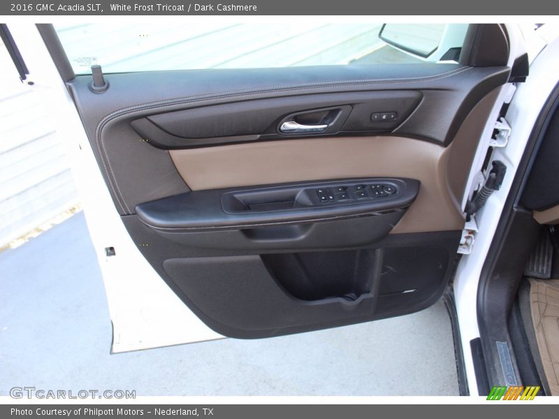 White Frost Tricoat / Dark Cashmere 2016 GMC Acadia SLT