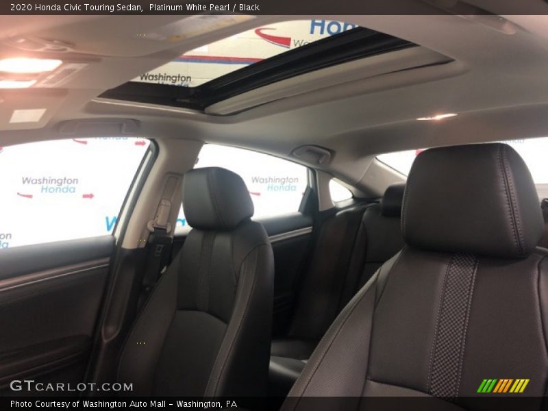 Platinum White Pearl / Black 2020 Honda Civic Touring Sedan
