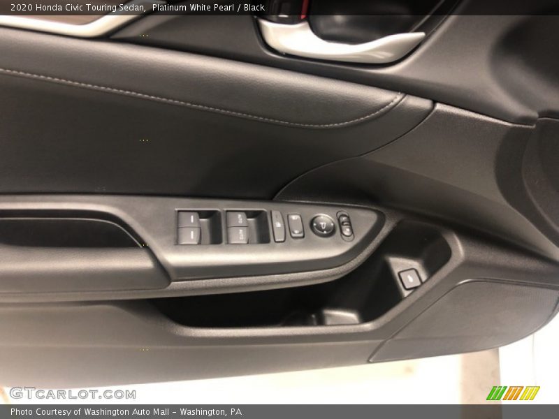 Platinum White Pearl / Black 2020 Honda Civic Touring Sedan